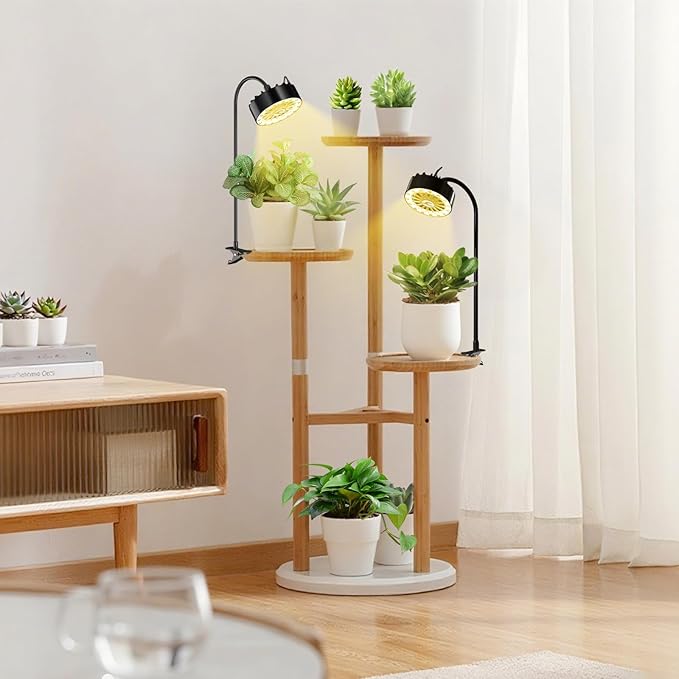 Grow Lights for Indoor Plants, Full Spectrum Plant Grow Light with Plant Fan,Clip on Plant Lights for Indoor Growing with Timer and Dimmable,Suit for Plant shves and Plant Pot,2 Packs - Image 7