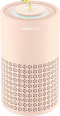 AIRROMI Air Purifier for Bedroom with HEPA 3-in-1 Filter, Pet Air Purifier for Home Cat Pee Smell, Covers Upto 990 Ft², Quiet 360°intake Air Cleaner for pet hair,allergies,Dust,Smoke A2001 Orange by AIRROMI