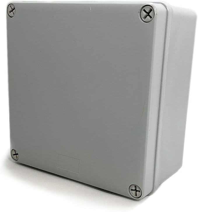 Co. 4" x 4" x 2.4" Weather & Dust Proof PS Plastic Junction Conduit Box Electronics Enclosure 1 Pack by DJCSupplyCompany