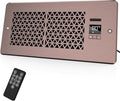 Register Booster Fan for 4" x 10" Register Holes with Remote Control and Thermostat, 10-Speeds Floor Vent Fans Booster - Enhances AC Heating&Cooling Airflow, Quiet Air Duct Fan for Wall, Bronze by MATULSA