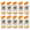 Frigga M2D 10Pack Reusable Temperature Data Logger Multi-Use USB Digital Temperature Recorder 14400 Points Refrigerator Thermometer Logger High Accuracy PDF CSV Report by Frigga