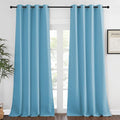 NICETOWN Thermal Insulated Blackout Curtain - (Teal Blue Color) Thermal Insulated Window Treatment Drape, Room Darkening Modern Drapery for Boy's Room,52x95 inches, One Panel by NICETOWN