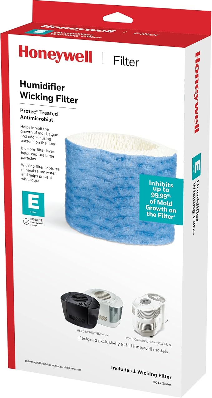 Honeywell HC14PF1 Replacement Wicking Filter E, 1 pack, white by HoneywellPluggedIn