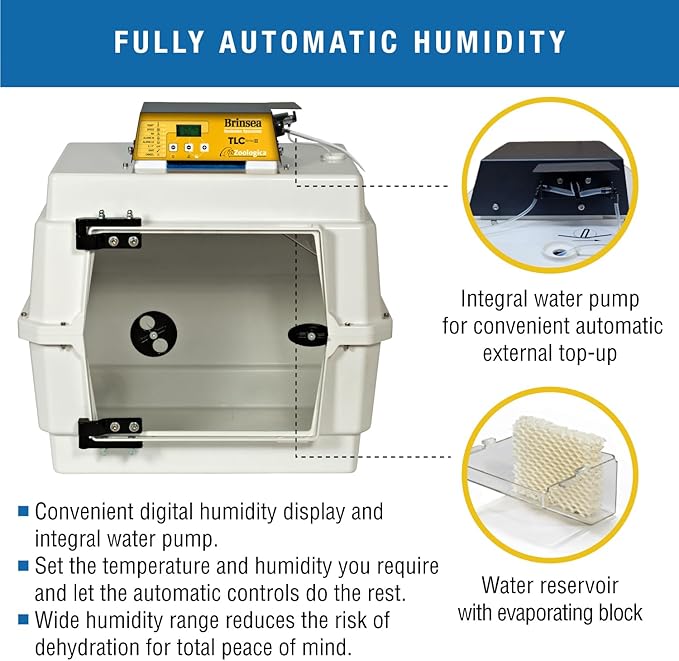 Brinsea TLC-40 Zoologica II Bird Brooder & Pet Recovery Incubator with Humidity Control for Sick Animals, Ideal for Large Birds, Newborn Puppies, Kittens, and Small Animals - Image 8