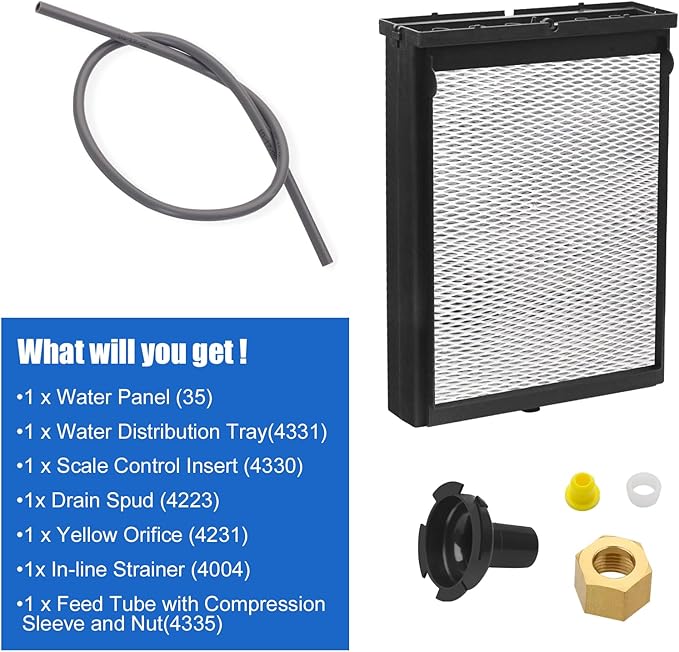H635EZ1A 4839 Humidifier with No.35 Water Panel Assembly Replacement Kit Compatibily with Aprilaire for Models 600, 600A, 600M - Image 4