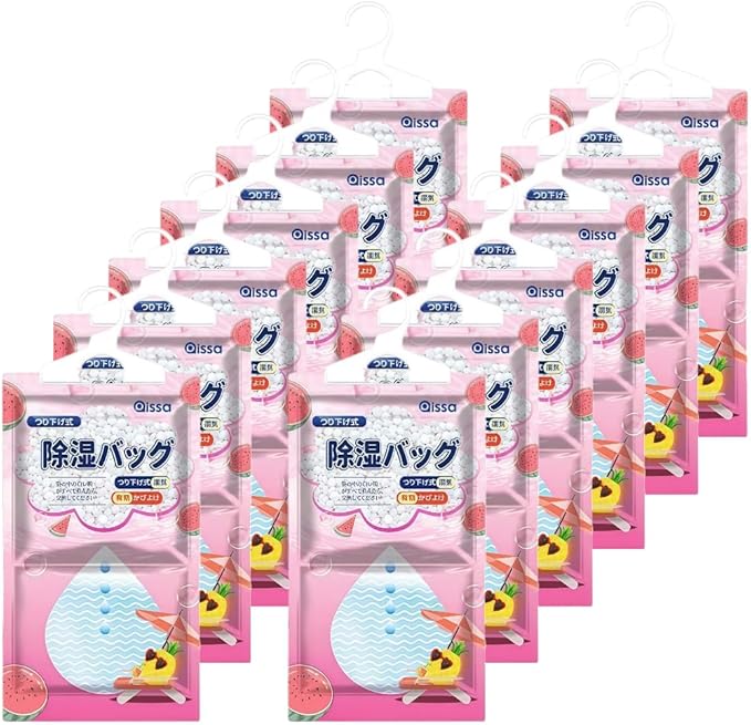 Moisture Absorbers Packets, Dehumidifier Bags, Hanging Moisture Absorber Bag, Humidity Packs,Closet Dehumidifier,Unscented Desiccant in Wardrobes, Bedrooms, Bathrooms,Kitchen (12 Pack) by Unknown