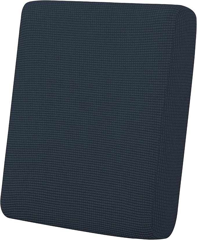 Easy-Going Stretch Chair Cushion Cover Sofa Cushion Furniture Protector Sofa Seat Sofa Slipcover Sofa Cover Soft Flexibility with Elastic Bottom(Chair Cushion, Dark Blue) by Easy-Going