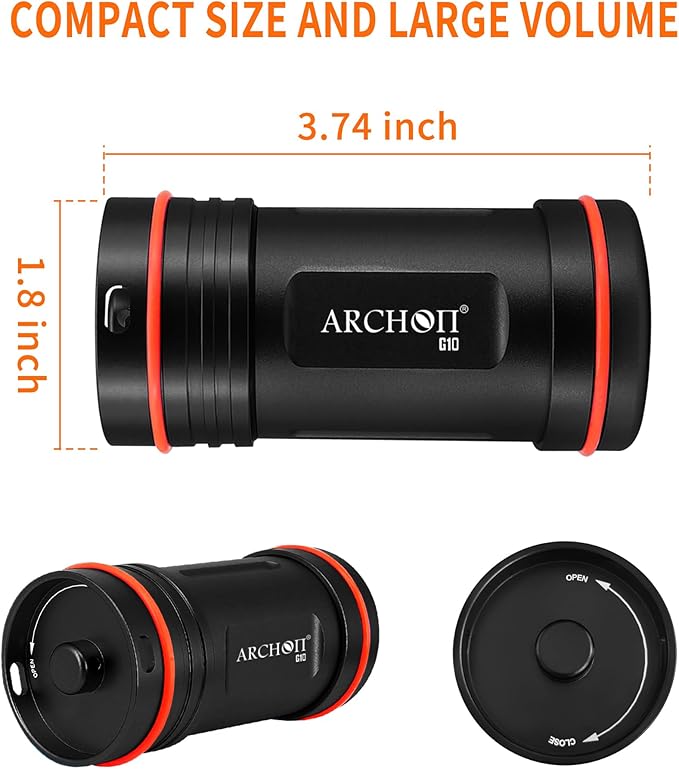 ARCHON Aluminum Alloy Waterproof Car Key Holder FOB Case, Keychain Dry Storage Box for Swimming,Diving Essential, Small Bag Kit for Boating - Image 2