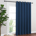 NICETOWN Blackout Sliding Door Curtains 84 Inch Length, Extra Wide Room Divider Grommet Energy Saving Thermal Insulated Curtain for Patio Door Window(W80 x L84, 1 Panel, Moroccan Blue) by NICETOWN