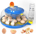 Incubator for Hatching Eggs-18 Egg Incubator with Automatic Egg Turning and Humidity Control 360°View Incubadora De Huevos,Ducks,Goose,Pigeon,Quail Incubator for Home,Farm,Lab,Science Classroom by Unknown