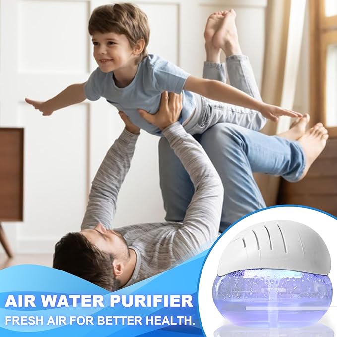 Air freshener (White) - for Home, Bedroom and Office - Essential Oil Aroma Diffuser with LED Coloured Night Light with Soothing Water Flow Sound - Water Filtered air Purifier for Pets and Smokers. - Image 5