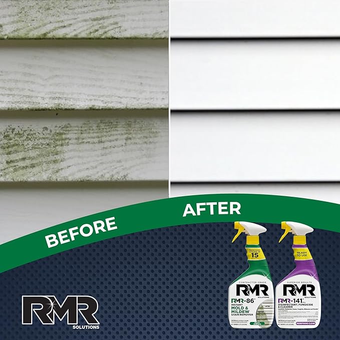 RMR Brands DIY Mold & Stain Remover Bundle, Complete Mold Killer & Mildew Prevention Kit, Disinfectant Spray, Includes 2-32 fluid ounce Bottles - Image 4