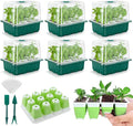 Seed Starter Tray, 72 Cells Indoor Seed Starter Kit, Flexible Silicone Designed Seedling Starter Trays, Germination Tray with Humidity Dome & Lids(4in Height), Reusable & Dishwasher Safe, BPA-Free by Ryscam