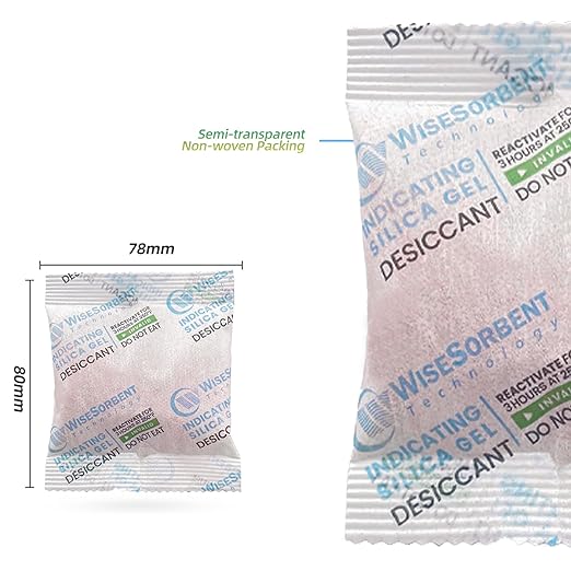 20 Gram [500 Packs] Desiccant Packs, Indicating Silica Gel Packets, Rechargeable Moisture Packs for Storage, Moisture Absorbers for Humidify Control - Image 6