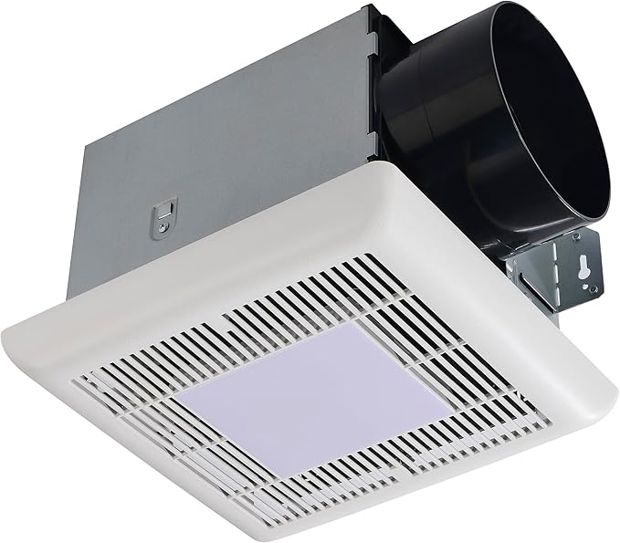 Tech Drive Bathroom Exhaust Fan with Light-150 CFM, 1000lm Dimmable 5CCT LED Light and Night Light Selectable, 6-Inch Duct Super Quiet Ventilation Fan,Easy to Install Ceiling Mounted by TechDrive