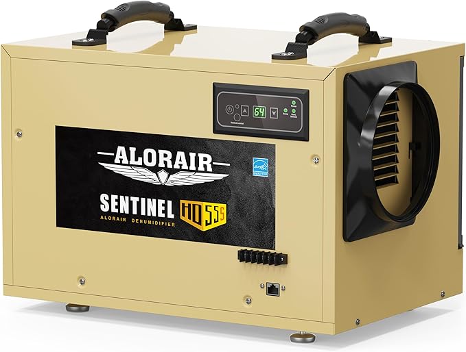 ALORAIR 120 PPD Commercial Dehumidifier, with Drain Hose for Crawl Spaces, Basements, Industry Water Damage Unit, cETL Listed, Compact, Auto Defrost Crawlspaces Dehumidifiers, Gold - Image 8