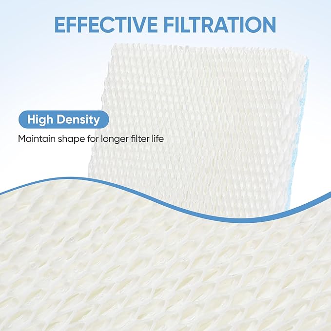 HFT600 6 Pack Humidifier Wicking Filter T Replcement Compatible with Honeywell HEV615 HEV620 Humidifier, Compared to Part HFT600T HFT600PDQ Wicking Filter, Blue - Image 3