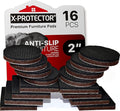 16 PCS 2" Non-Slip Furniture Pads X-Protector - Premium Furniture Grippers! Self-Adhesive Rubber Feet for Furniture Feet - Ideal Non-Skid Furniture Pads Floor Protectors to Keep Furniture in Place! by X-Protector