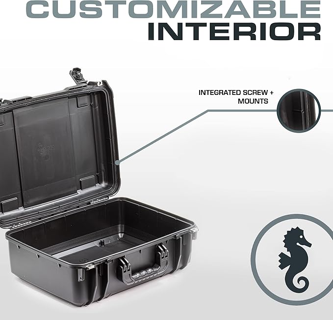 Seahorse 720 Heavy Duty Protective Dry Box Case Without Foam - TSA Approved/Mil Spec / IP67 Waterproof/USA Made for Cameras, Firearms, Motorcycles, Laptops, Consoles, VR, Drones - Image 7