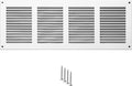 14x4 Vent Cover (Duct Opening) - White HVAC Return Air Grille for Wall and Ceiling - Metal AC Vent Cover with Mesh - Rectangular Ventilation Register - External Dimensions: 15.75" W x 5.91" H by TURvent