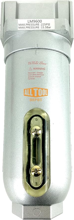 3/4" NPT Super Duty Compressed Air In Line Filter Desiccant Dryer Moisture Water Separator by AllToolDepot