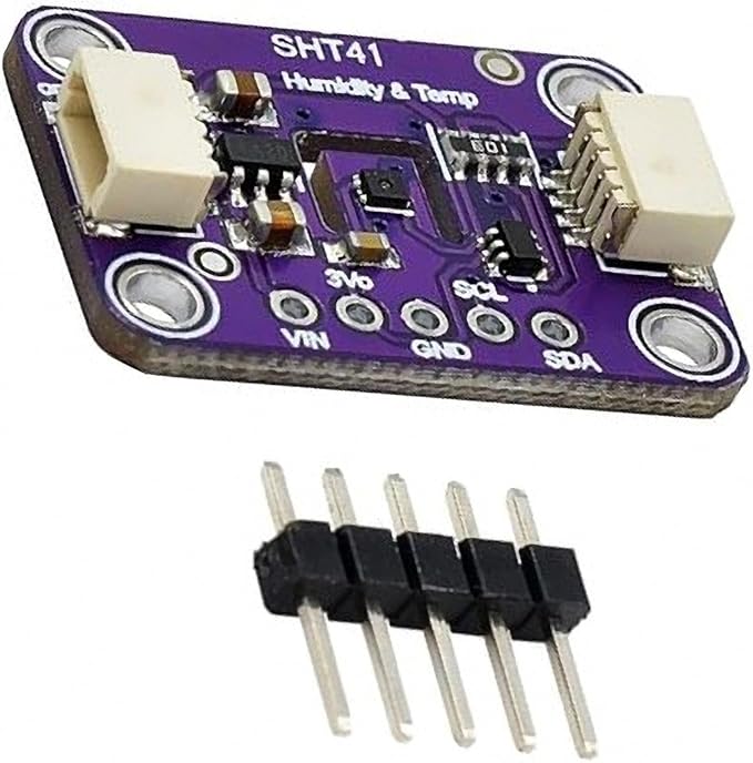 1 pcs SHT41 T/H Sensor for QWIIC Interface Temperature and Humidity Sensor Module SHT41 Temperature Humidity Sensor Module IIC I2C 3.3V-5V Compatible with Stemma QT Qwiic by Unknown