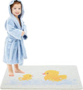 ENKOSI Loofah Non-Slip Shower and Bath Mat - Soft Cushioned Comfort - No Suction Cups for Smooth or Textured Tubs - Fast Draining - Safety for Bathroom, Family, Kids, and Elderly (24x16 Duck) by ENKOSI