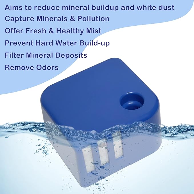 Ontheone 3 Pack PDC51V1 Demineralization Cartridges Compatible with Vick Ultrasonic Humidifier Models V4600, V5100, VUL575 and Sunbeam696 Only, Works to Collect White Dust - Image 2