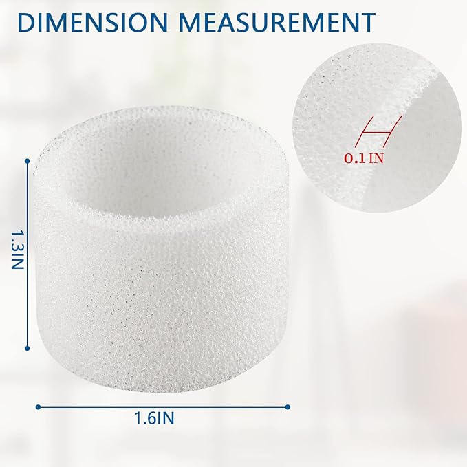 16-Pack Top Fill Humidifier Replacement Filters for LEVOIT LV600S, Superior6000S, OasisMist 450S, Classic160, Dual150, Dual200S, Classic300(S) Humidifiers | Upgrade - Image 2