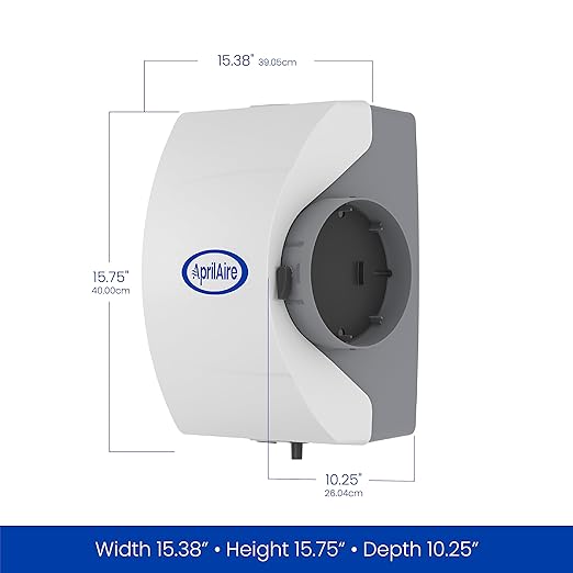 AprilAire 400M 17-gal. Whole-House Evaporative Humidifier with Manual Control for up to 5,000 sq. ft. + AprilAire Model 5843 Humidifier Installation Kit - Image 11