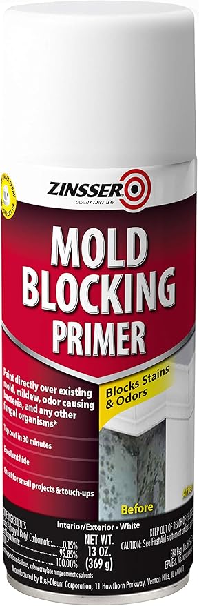 Rust-Oleum Zinsser 287512 Molding Blocking Spray Primer, 13 oz, White by Rust-Oleum