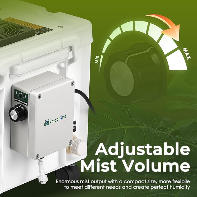 Mxmoonant 10kg/H Ultrasonic Mist Maker DIY Humidifier Kit, Adjustable Mist Volume | Automatic Water Filling | Humidity Controller Cool Mist Humidifier for Mushroom Growing, Greenhouses 110V - Image 5