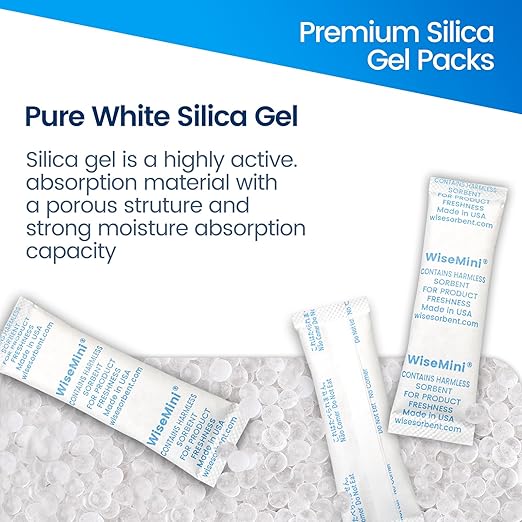 200Pcs 5g Desiccant Packs, Premium Silica Gel Packets, Food Safe Desiccant for Storage, Moisture Absorbers Pack - Image 4