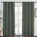 NICETOWN Blackout Curtain for Living Room 84 inch Long - Grommet Thermal Insulated Room Darkening Sound Proof Curtain for Bedroom, 1 Panel, Dark Mallard, W52 x L84 by NICETOWN