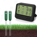 4-in-1 Wireless Soil Moisture Meter/Thermometer/Sunlight/Time,PH Paper, Waterproof Plant Moisture Sensor Meter with Digital LCD Display for Garden, Lawn and Indoor Plants by Kithouse