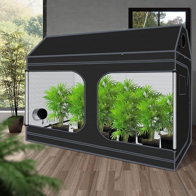 Grow Tent Plant Tent 98"x48"x72" Roof Cube Grow Tent for Hydroponics Indoor Plant Growing - Image 6