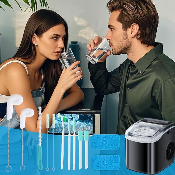 Ice Maker Cleaning Brush Kit, 12 Pcs Ice Machine Cleaner Countertop Household Small Brushes for Cleaning Multipurpose Ice Maker Crevice Cleaning Brushes for Tight Spaces Tiny Scrub - Image 7
