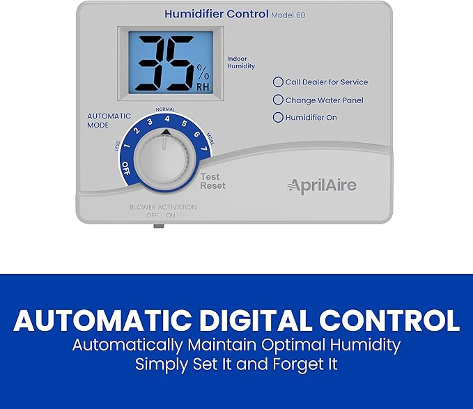 AprilAire 60 Automatic Digital Whole-House Humidifier Control Humidistat with Outdoor Temperature Sensor for AprilAire Whole-House Humidifiers, Low Voltage 24VAC - Image 5