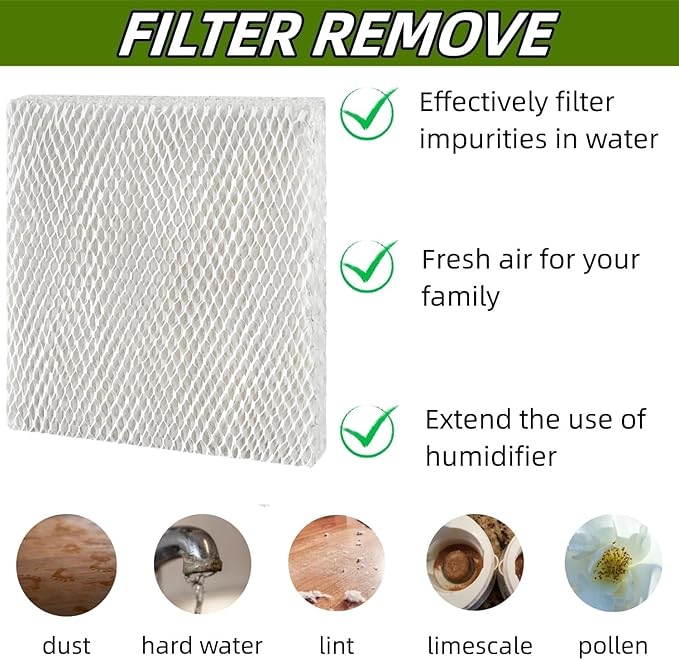 4-Pack 10 Water Panel Replacement Humidifier Filter Compatible with Aprilaire Whole-House Humidifier Models 110, 220, 500, 500A, 500M, 550, 550A, 558, Compatible with Honeywell HC22P - Image 4