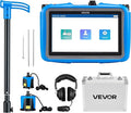 VEVOR Pipe Water Leak Detector for Outdoors, 1Hz-10000Hz, 7" Touchscreen Leakage Detection Locator for 16.4FT (5m) Underground Plumbing - with Medium & Large Sensor, 3 Listening Rods, Headphone & Case by VEVOR