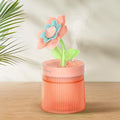 Cute Flower Mini Humidifier, Purple Gardenia Desktop Humidifiers for Bedroom, 260ml Portable Small Cool Mist Humidification, USB Powered, Auto Shut-Off, Perfect for Home, Office & Indoor Plants by Cerrota