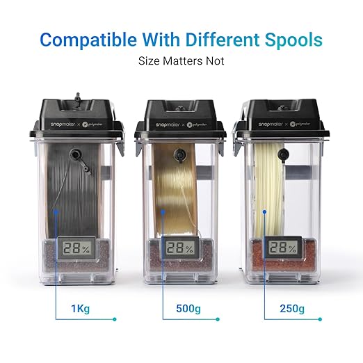 Snapmaker Filament Dryer,3D Printer Filament Dryer and Storage Box with 360°PTC Fast Heater for Keeping Filament Dry,Compatible with 1.75/2.85/3mm PLA PETG ABS TPU ASA PA PC PVA - Image 5