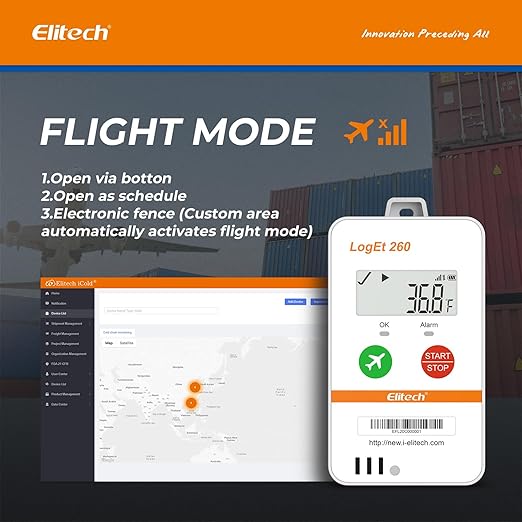 Elitech 4G Reusable Real-time Temperature Humidity Data Logger Light/Shock/Location, Built-in SIM Card, Shadow Data, Airplane Mode, Cloud Storage, SMS/Email/APP/Web Alarm,100000 Points, Loget260-TH - Image 5