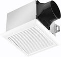 Bathroom Exhaust Fan 80 CFM 0.8 Sone, 4 Inch Duct, Quiet Energy Saving Ventilation Fan, Easy to Install, No Attic Access Needed Ceiling Mounted, White, ETL Certified by Unknown