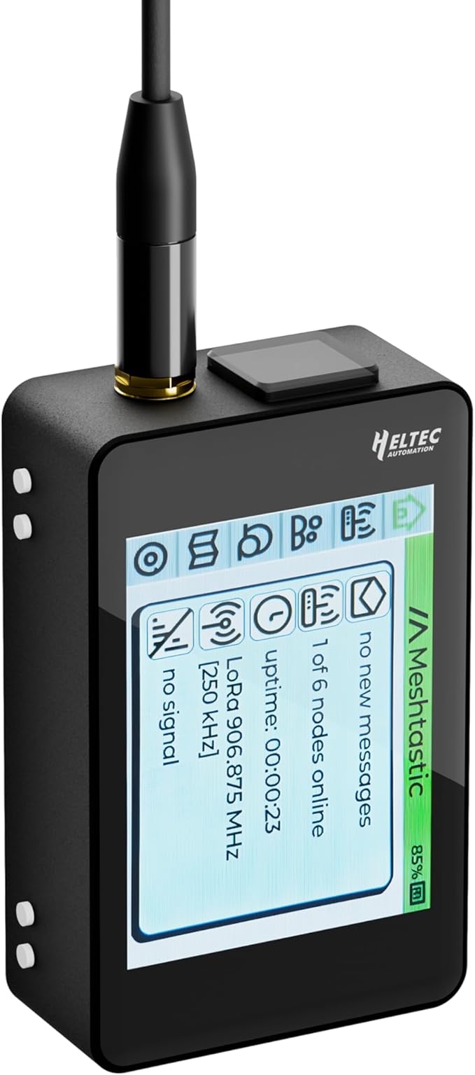 Heltec ESP32 LoRa V4 Development Board with Touch Screen Case GPS 2800mAh Battery Antenna ESP32 S3 SX1262 Chip Surport WiFi Blue Tooth LoRa for Meshtastic IoT Smart Home by HELTECAUTOMATION