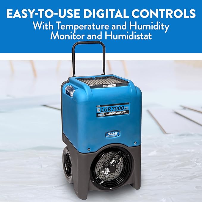 Dri-Eaz LGR 7000XLi Commercial Dehumidifier with Pump F412, 29 Gal, Industrial Dehumidifier - Image 2