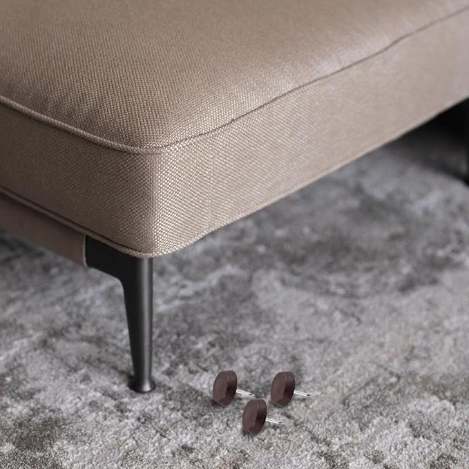 100pcs Brown Plastic Nail-on Furniture Feet Levelers Anti-Slip Floor Protectors with Moisture-Resistant Base for Chairs Tables Sofas Hardwood Floors - Image 6
