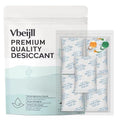50 Gram (40 Pack) Color-Indicating Silica Gel Packets, Each 5 Pack Individually Sealed, Food Grade Desiccant - Rechargeable Moisture Absorbers for Food Storage, Electronics, 3D Filament & Safes by Vbeijll