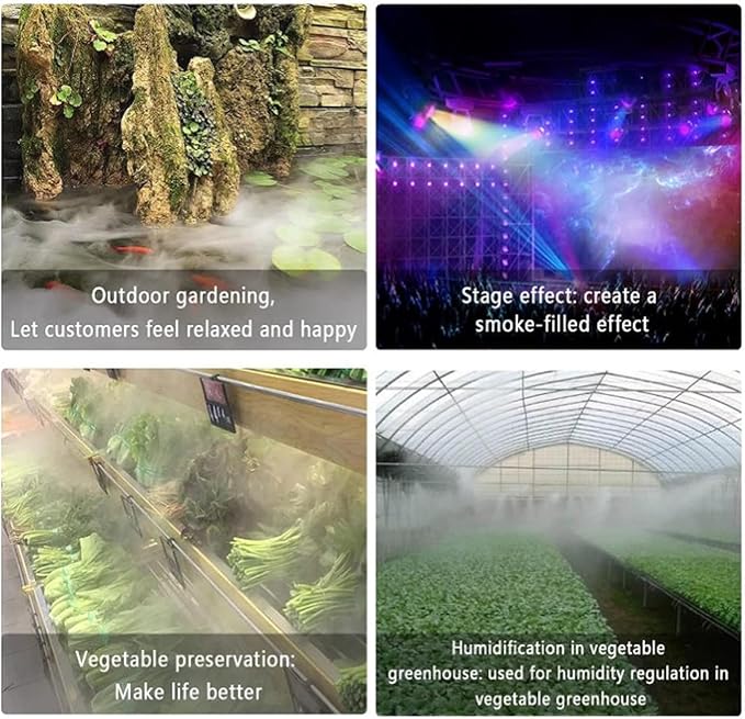 Mist Maker Fogger, 3 Ultrasonic Mist Maker, Stainless Steel Fog Machine Ultrasonic Pond Fogger for Water Fountain Pond Atomizer Humidifier, Halloween - Image 5