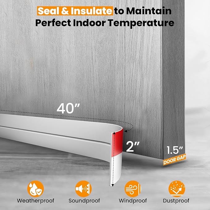 BEEST FULLSTOP Garage Door Insulation Kit w/ Seals & Window Films - 8x7 & 8x8 ft Single Garage Door Insulation Panels - Easy-to-Install 8 Pre-Cut 24x48 Foam-Core Panels w/ Tape, Cutter & Squeegee - Image 8